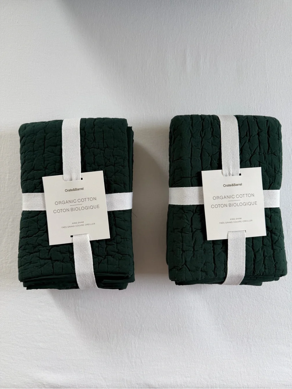 Crate & Barrel Organic Cotton Quilt Set